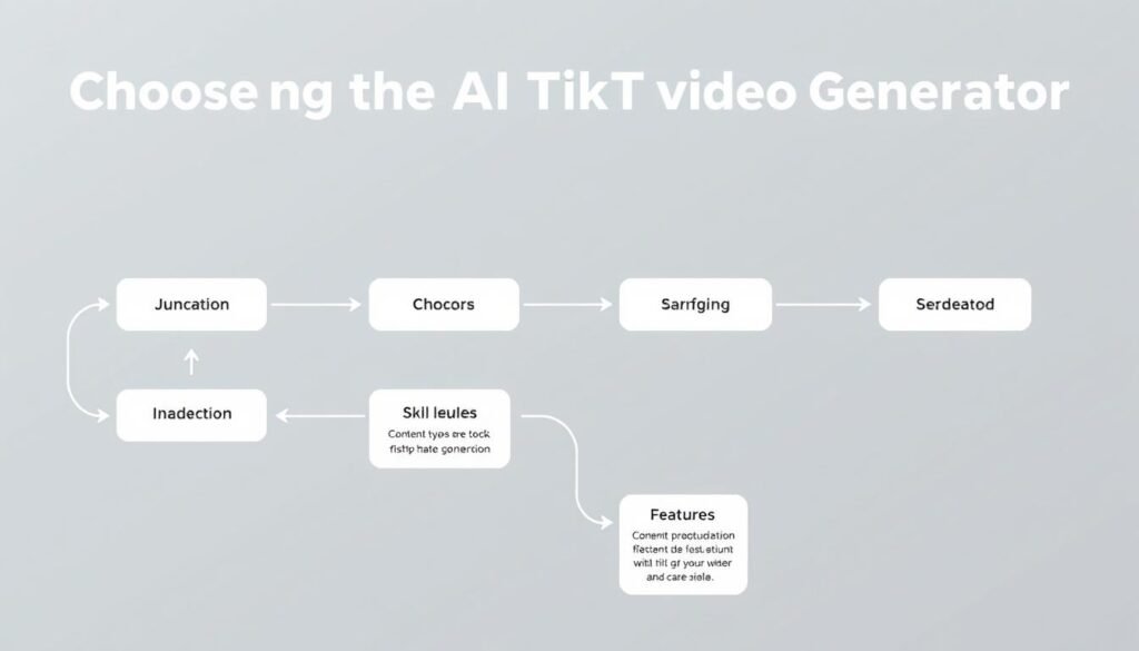 Decision flowchart for choosing the right AI TikTok video generator Decision flowchart for choosing the right AI TikTok video generator