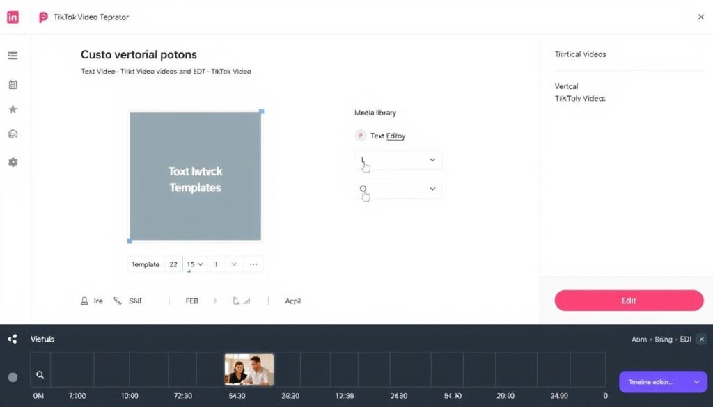 InVideo AI TikTok video generator showing template customization InVideo AI TikTok video generator showing template customization
