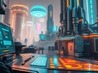 retro futurism ai art prompts
