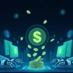 AI tools for passive income in 2025 showing robots working on multiple income streams